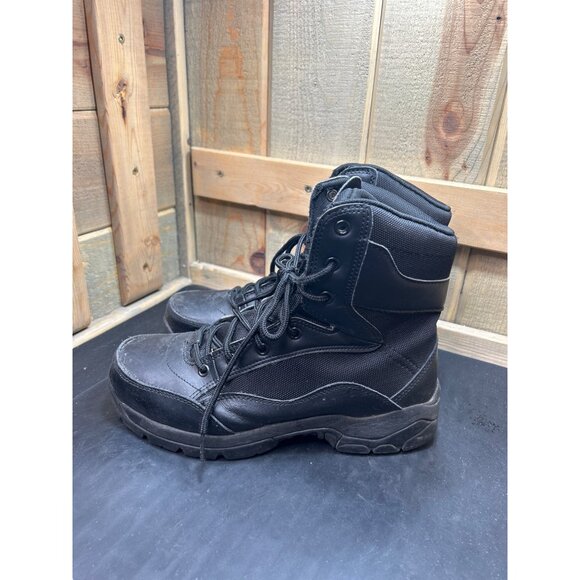 Interceptor Mens Black Tactical Boots Size 7.5 Durable Lace-Up - Picture 5 of 9